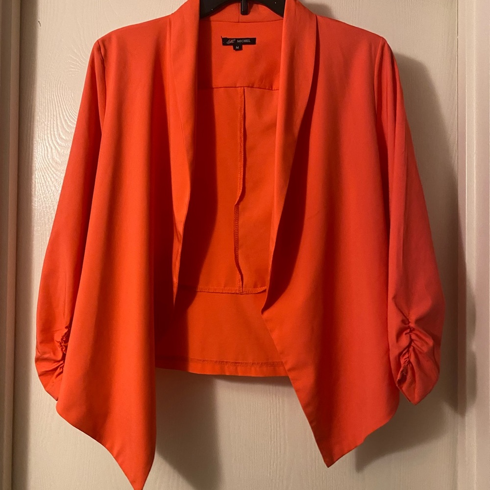 Cropped Orange Blazer